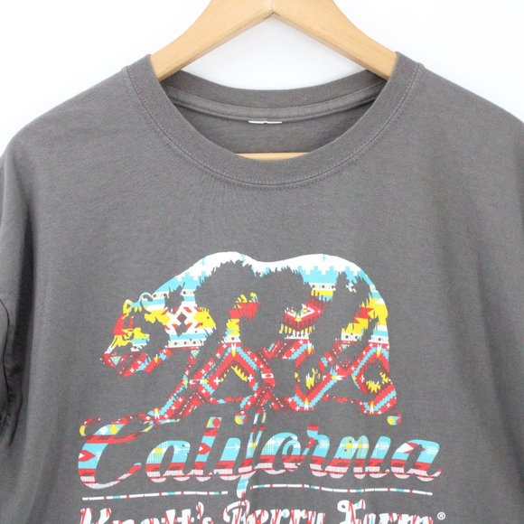 Vintage Knott's Berry Farm Shirt Mens Brown California Bear Graphic Logo Size XL - Picture 5 of 9